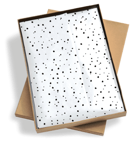 Seidenpapier Dots weiss 50x70cm