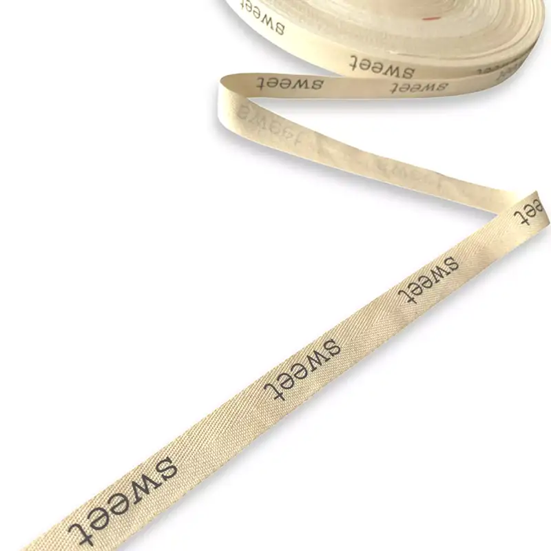 Baumwollband mit Aufdruck sweet