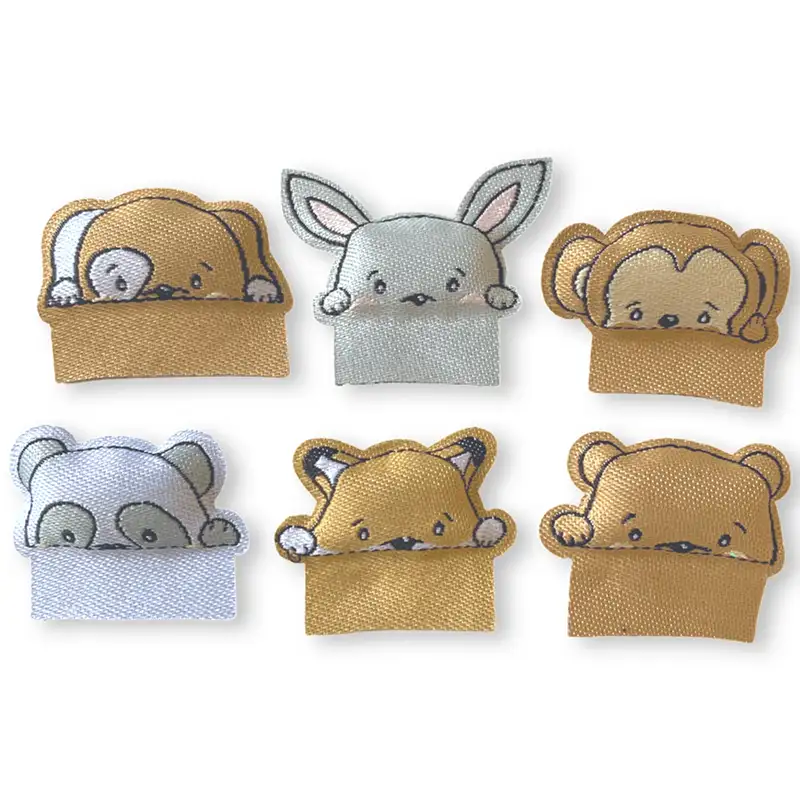 3D-Weblabels Bär 3D-Weblabels Fuchs 3D-Weblabels Hund 3D Weblabels Hase 3D Weblabels Panda 3D Weblabels Affe