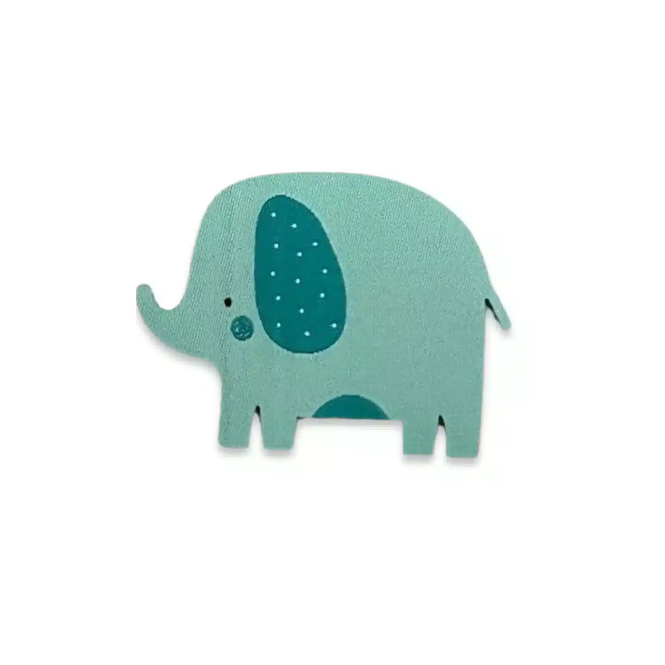 2Stk. Iron-on Web-Patch "Elefant blau"