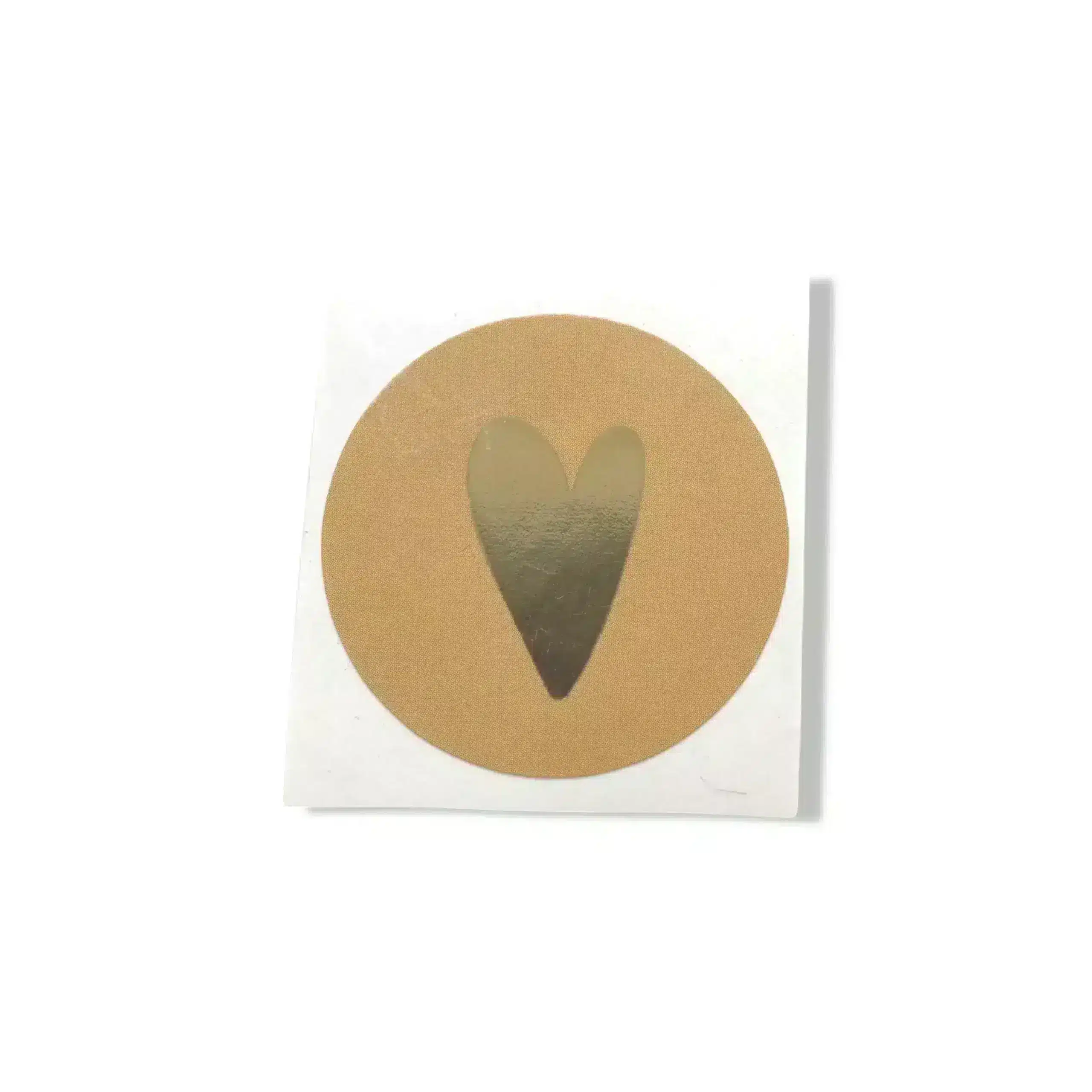 Sticker gold-Effekt Herz senfgelb 35mm