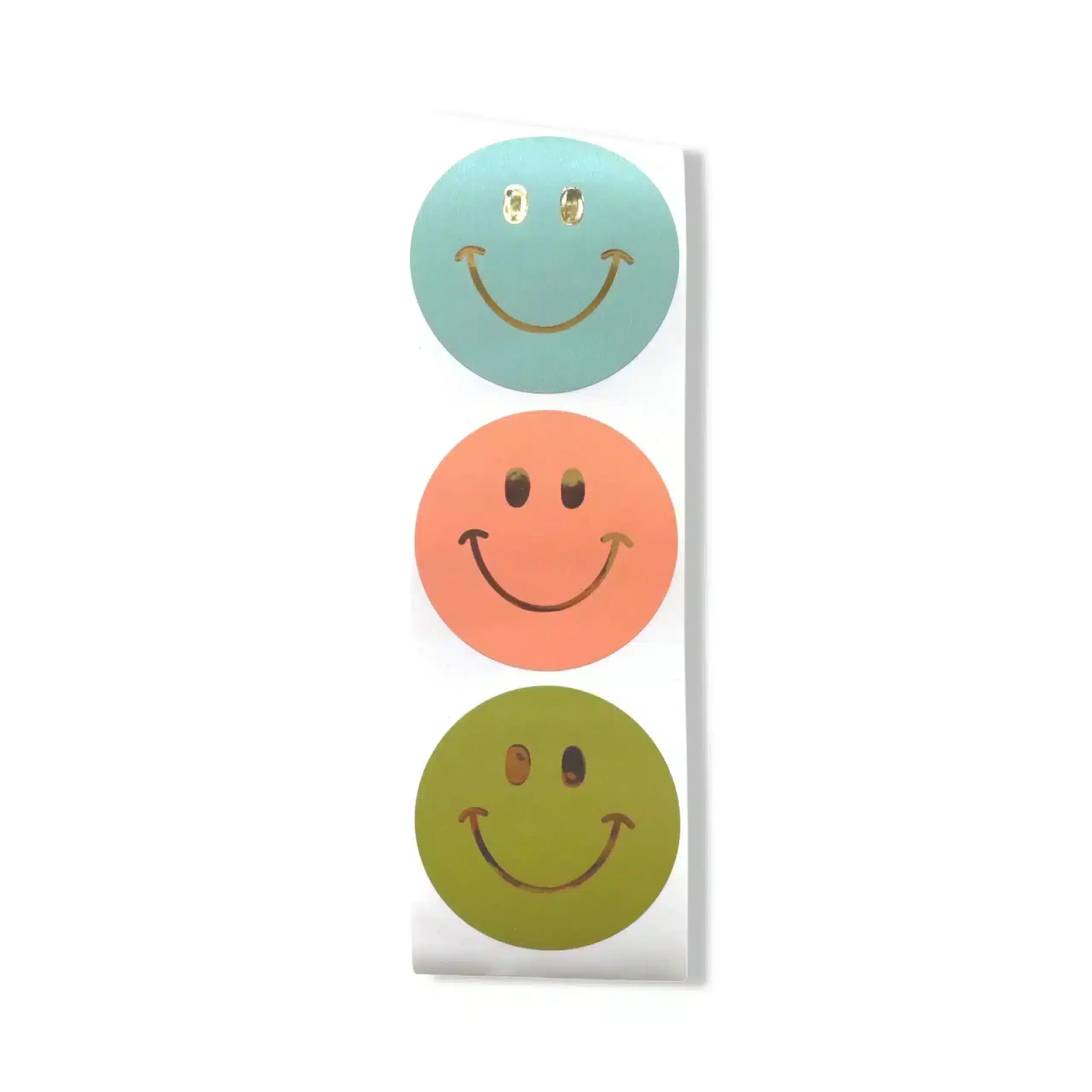 Sticker gold-Effekt Smiley 55mm