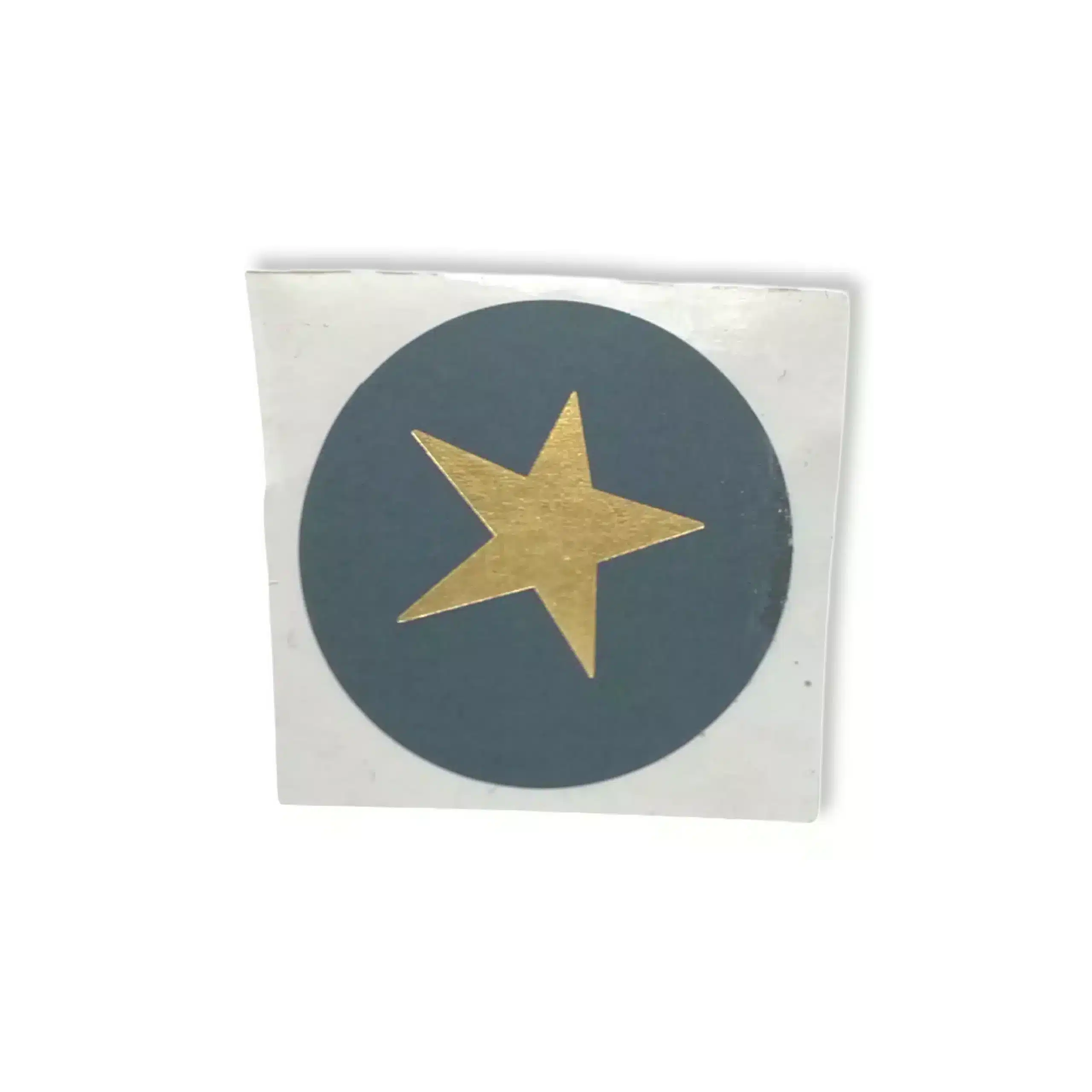 Sticker gold-Effekt Stern blau grau 35mm