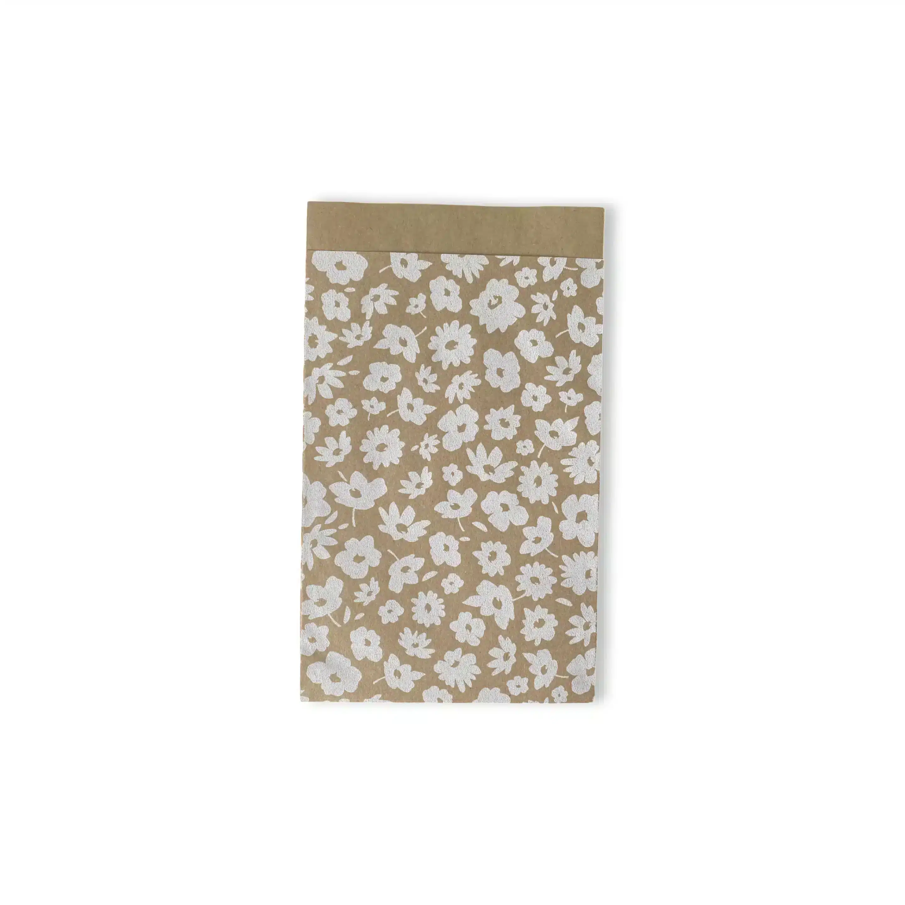 Papiertüte Braun Blumen 12x19mm