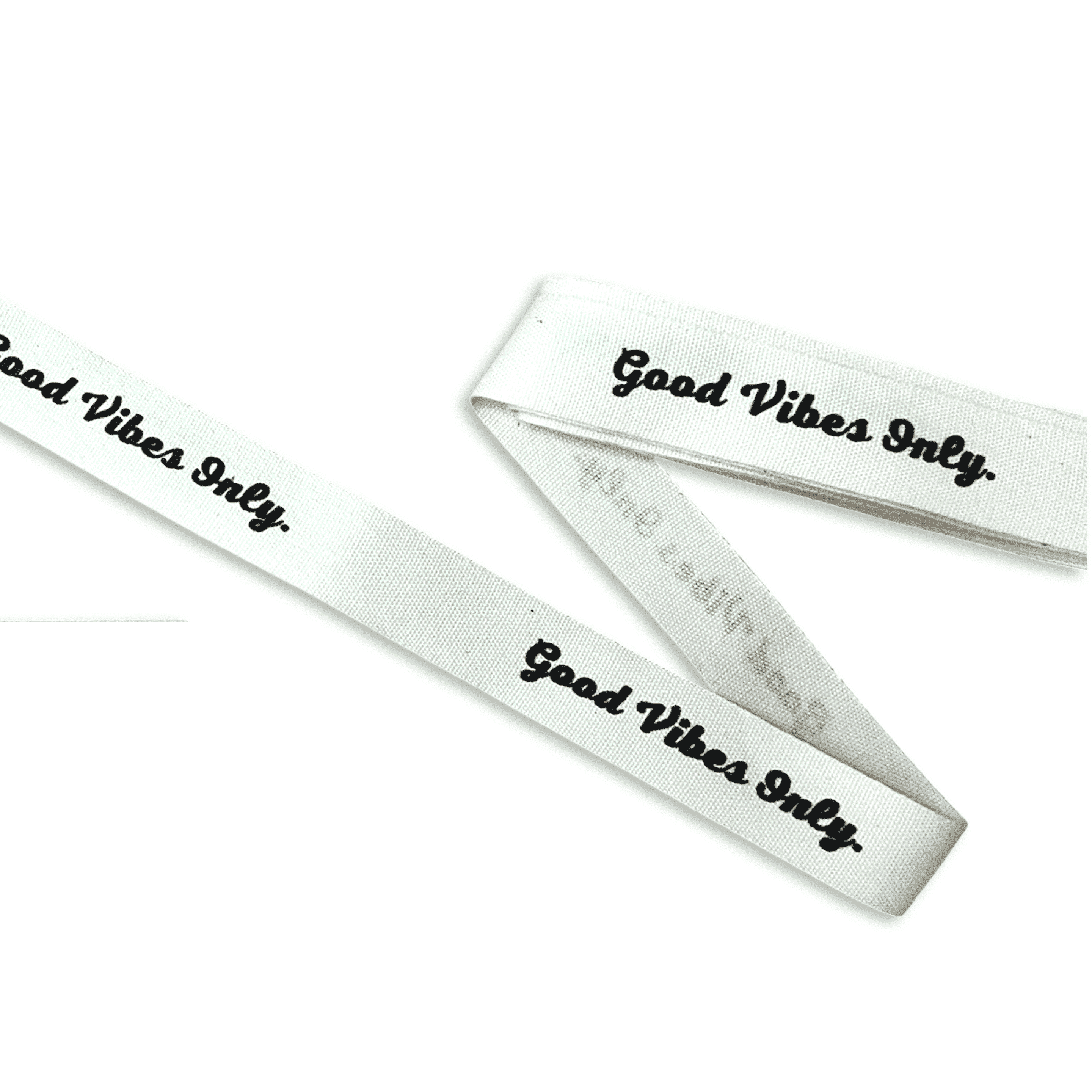 1m Baumwoll-Band ""Good vibes only"