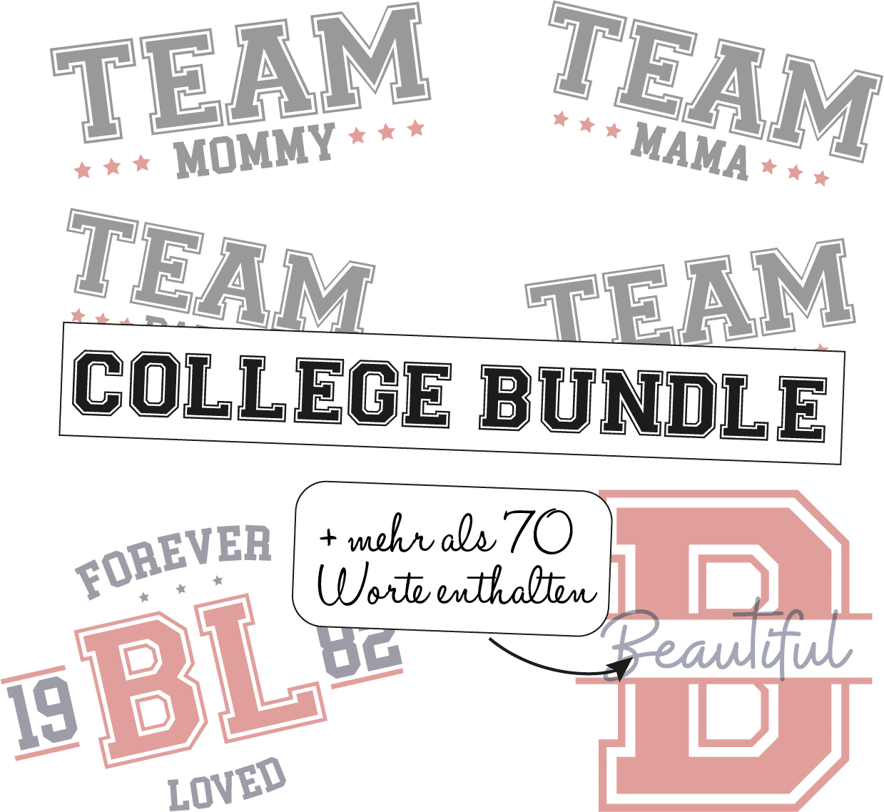 Plotterdatei "College Bundle"