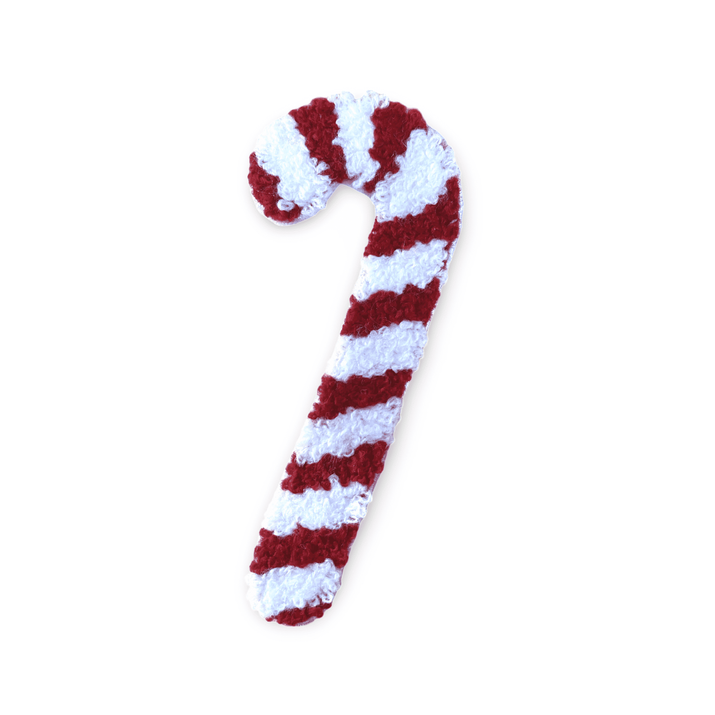 Aufbügelbarer Zuckerstangen-Patch für Weihnachts-DIY-Projekte auf Kinderkleidung; Loop-Patch im Zuckerstangen-Design – ideal für festliche Dekoration