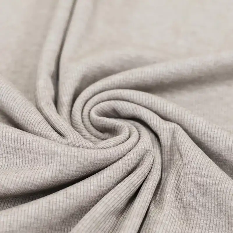 Ribstrick-Jersey-Stoff Beige für Baby- und Kinderkleidung zum selber nähen