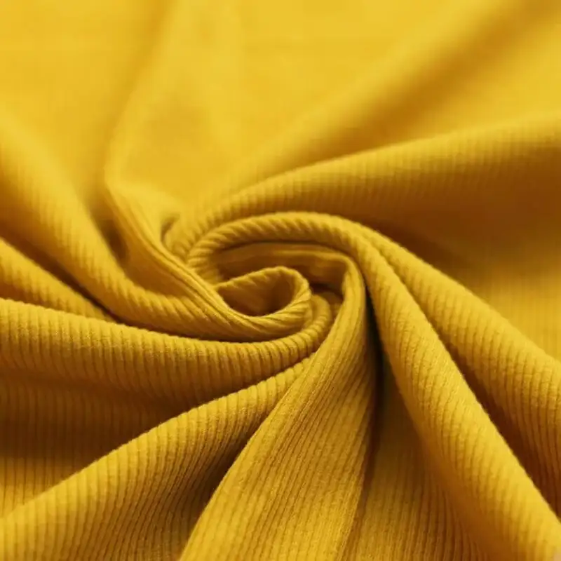 Ribstrick-Jersey-Stoff Ocker für Baby- und Kinderkleidung zum selber nähen