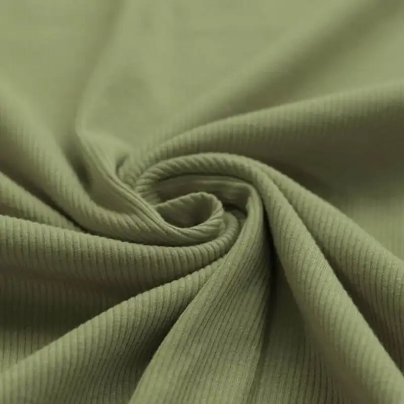 Ribstrick-Jersey-Stoff Olive für Baby- und Kinderkleidung zum selber nähen