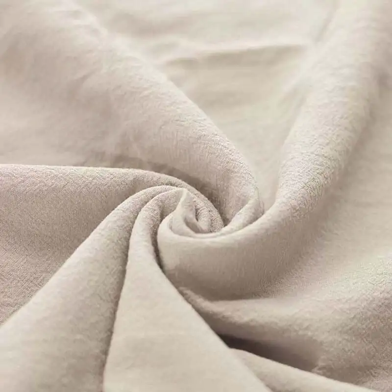 vorgewaschener Baumwollstoff Hellbeige perfekt um Kinderkleidung zu nähen