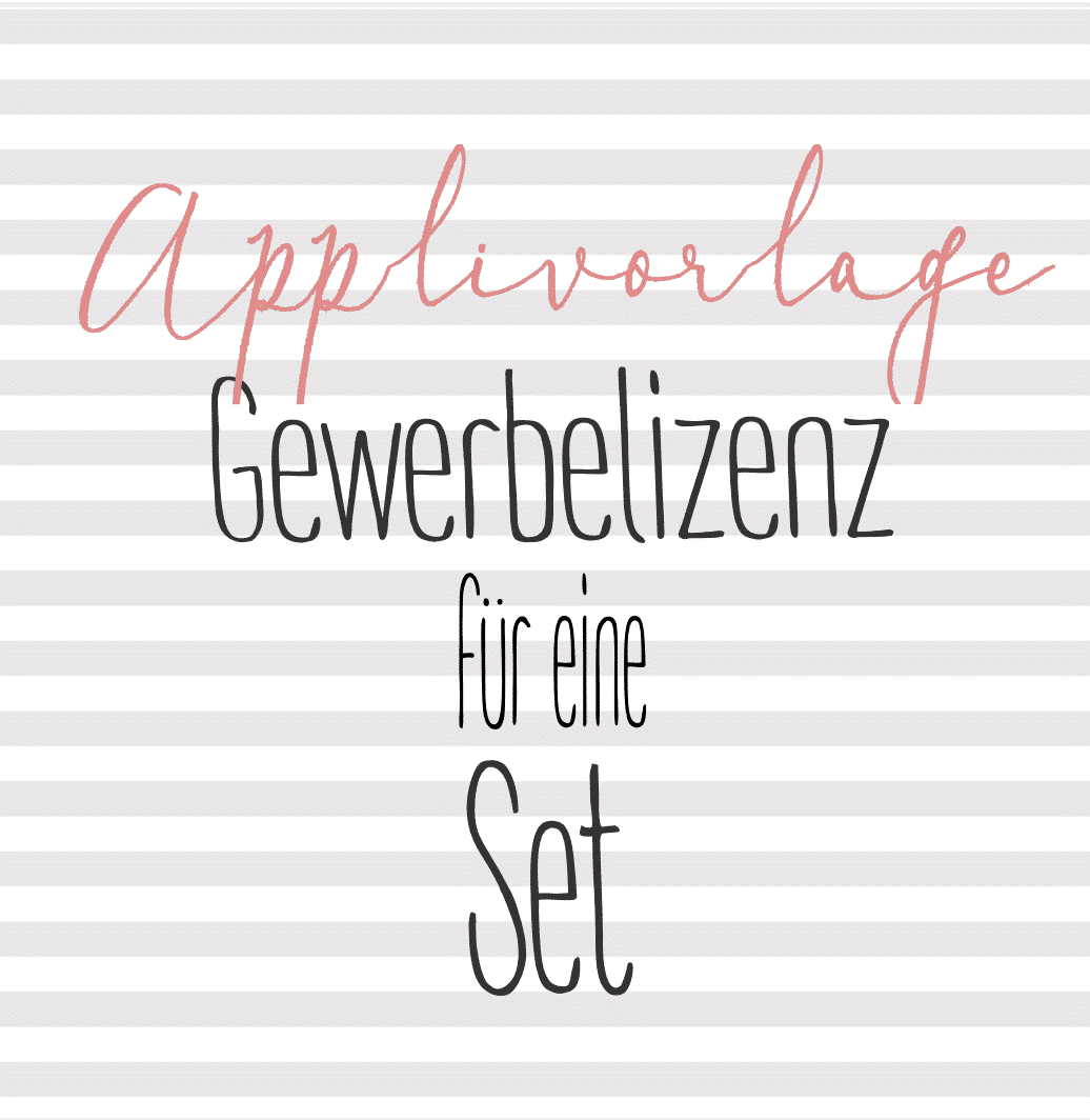 Gewerbelizenz für ein Applikationsvorlagen SET