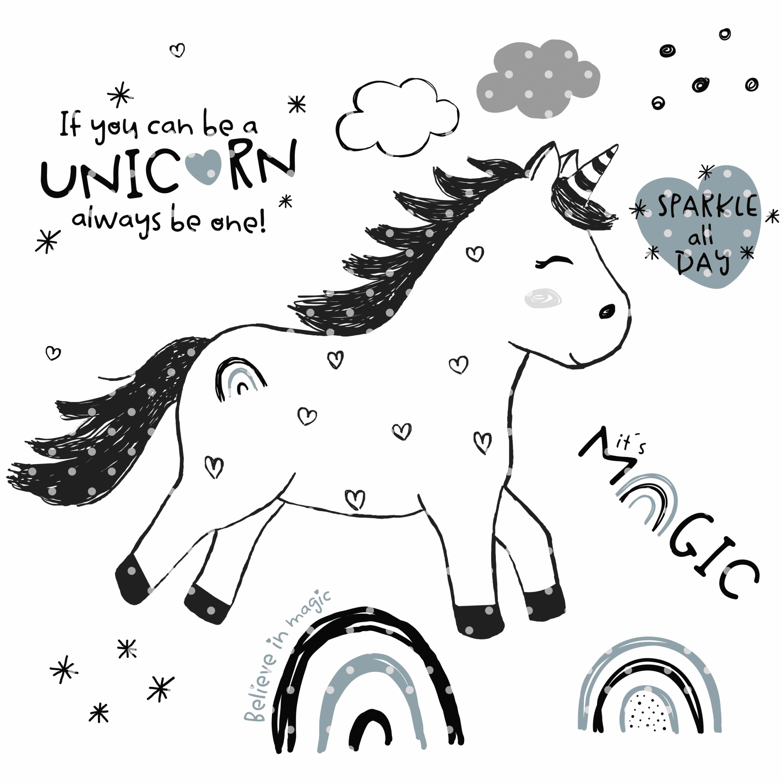Stickdatei Einhorn Leni