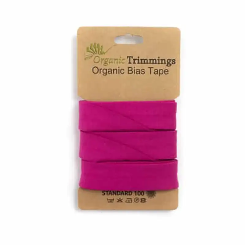3m Bio- Jersey Schrägband/Einfassband Fuchsie