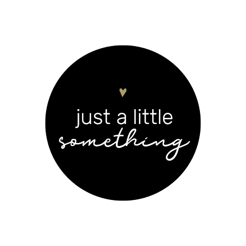 Sticker gold-Effekt just a little something 40mm