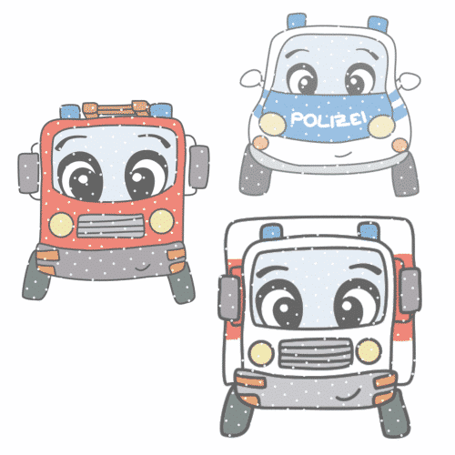 Plotterdatei "Tatü Tata Autos"