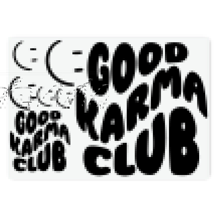 Bügelbild "Good karma club" A5