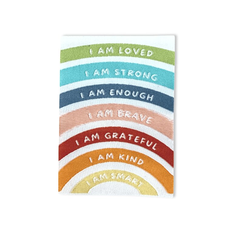 2Stk. Iron-on Web-Patch Affirmationen
