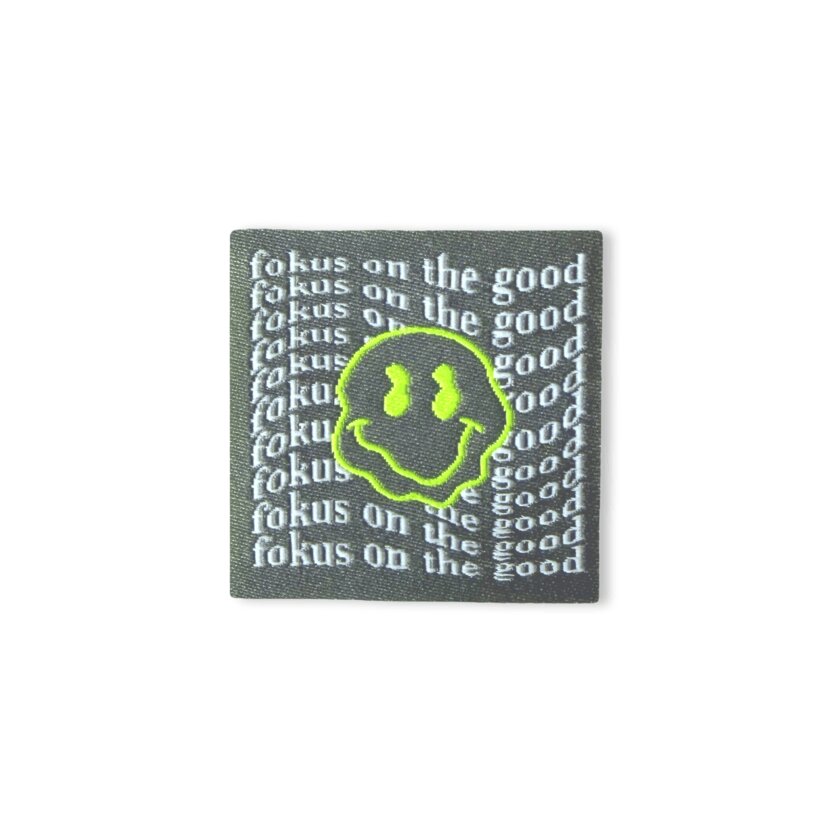 2Stk. Iron-on Web-Patch "fokus on the good"