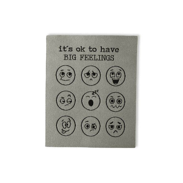 2Stk. Iron-on Web-Patch "Big feelings"